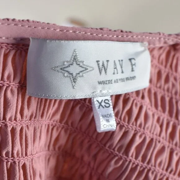 WAYF Camden Smocked Midi Tiered Dress - XS - Picture 9 of 9